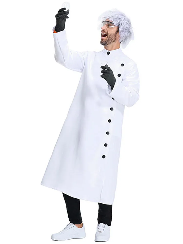loween Crazy Scientist Research Doctor Newton Physics Labora Researcher Costume Par Performance Outfit Women's Faion