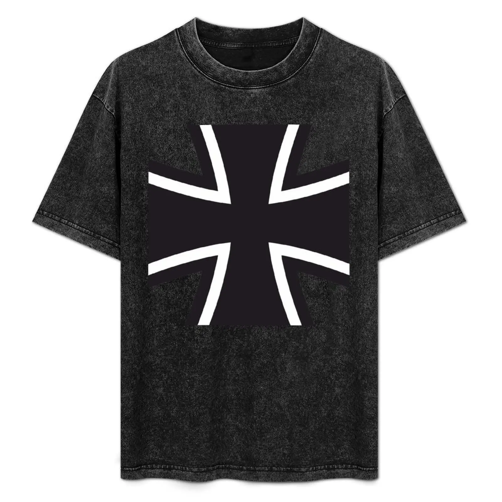 

Bundeswehr Cross T-Shirt Plus Size Street Style Tee