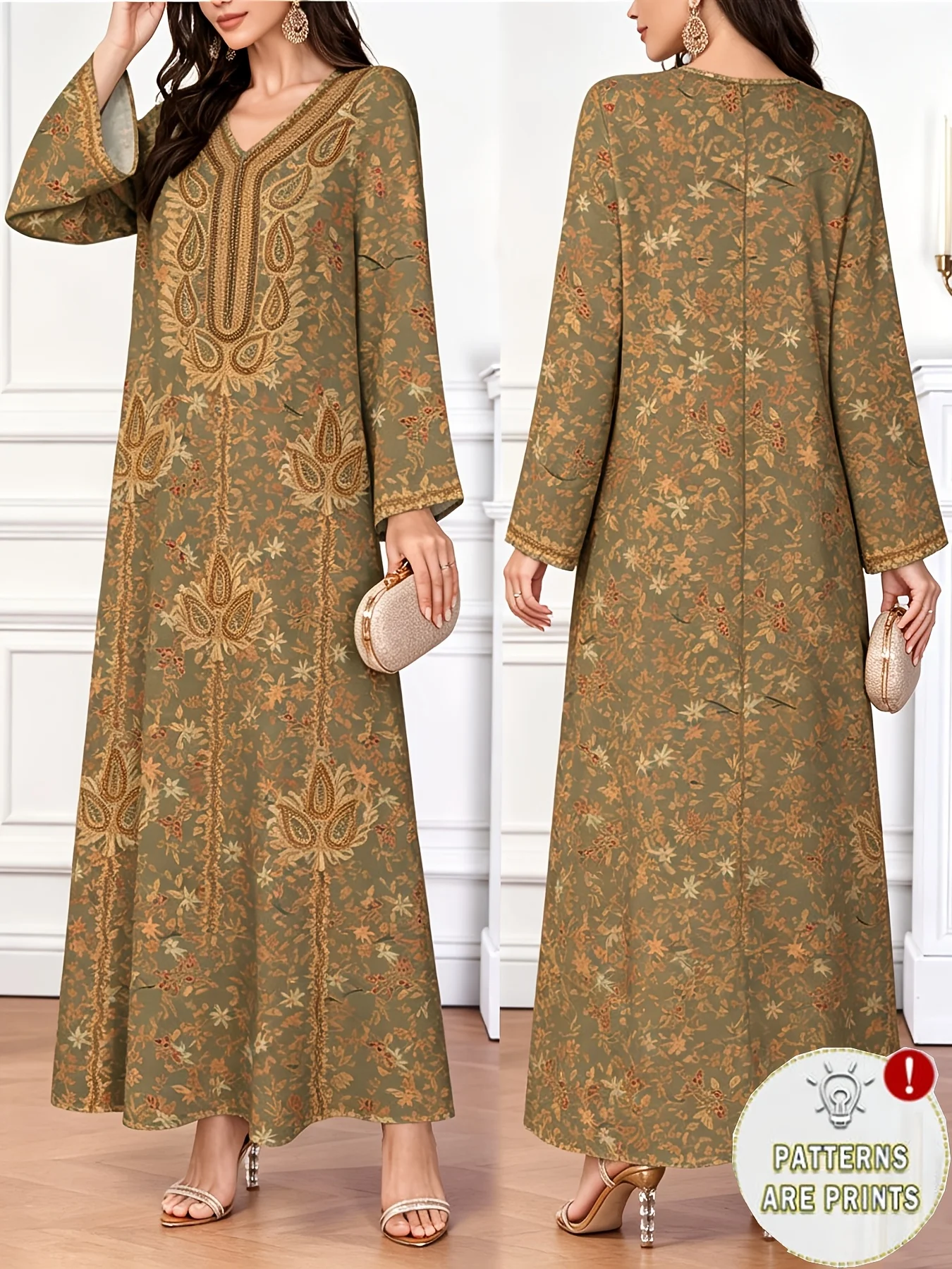 Ethnic Fashion Dress - Middle East elegant robe European and