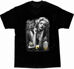 Weeping Marilyn Monroe Tattoo Poster Art Printed T-Shirt. Summer Cotton Short Sleeve O-Neck Mens T Shirt Short Sleeve printing