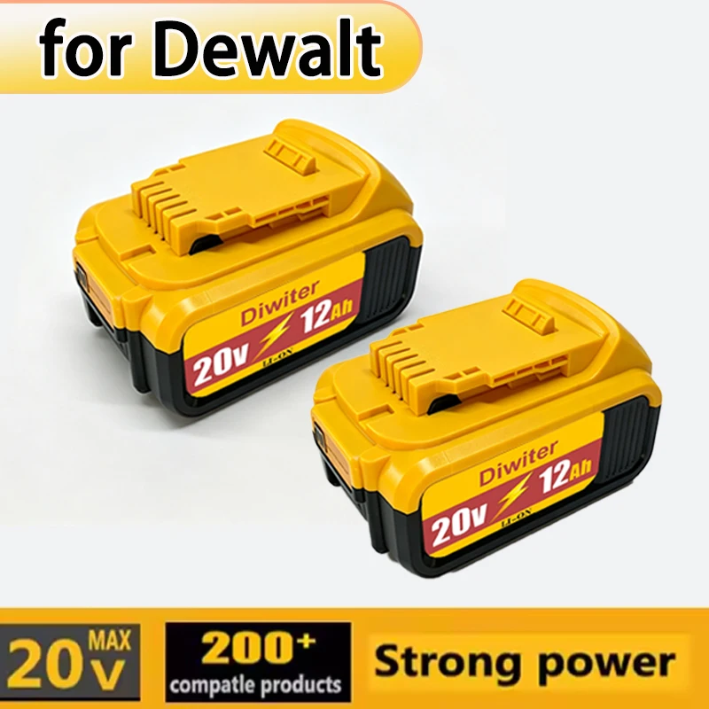 For Dewalt 20V 60V Lithium Battery, High Capacity Long Runtime, Compatible with Multiple Models
