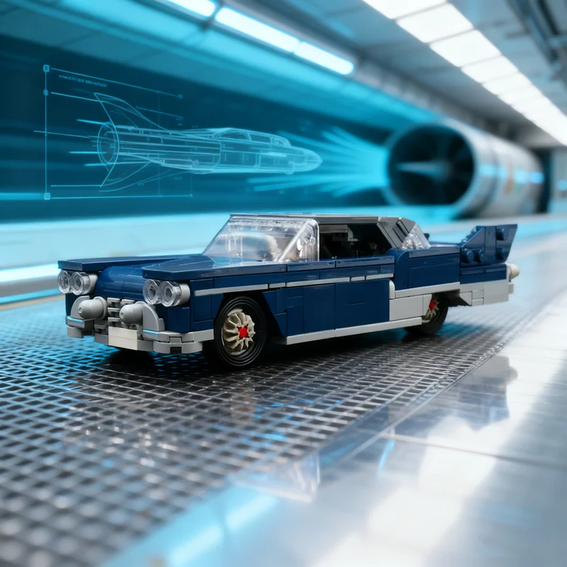 423pcs MOC 1957 Cadillaced Eldorado Brougham city Champions Model Christmas Gift Creative Tabletop Accent Office Desk Decoration