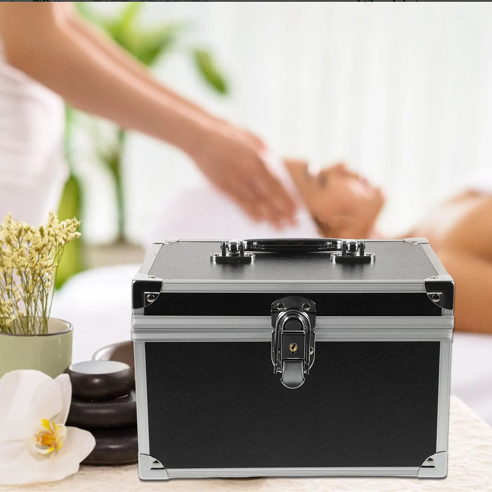 Massage Tool Box Boxes Case Carrying Heavy Duty Toolbox Tools Container Multi-purpose Portable Aluminum