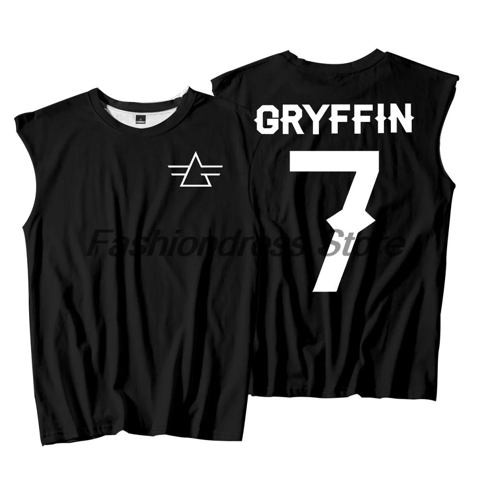 

DJ Gryffin Music Festival Merch Tank Tops Unisex Sleeveless Vest Women Men Outdoor Streetwear Tops