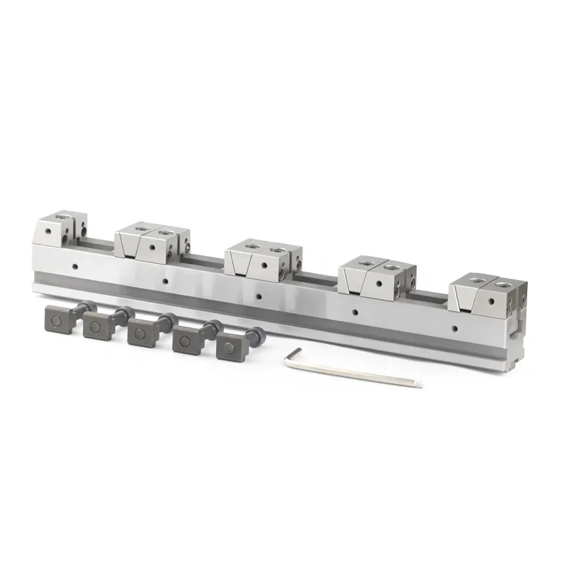 WEICHANG Flexible Line Up Vice/universal Multiple clamp rail vise in row for Cnc machine