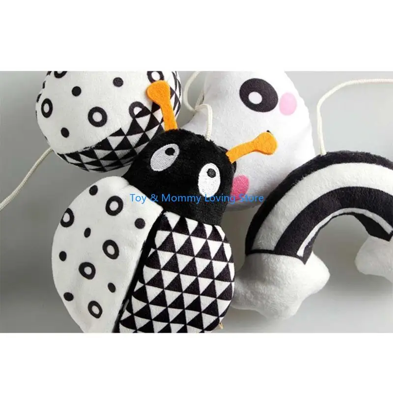 Y1QF Baby bedhangende speelgoed Stroller Hangende accessoires Babykamer Decoratie Eco-vriendelijk pluche pluche hangende