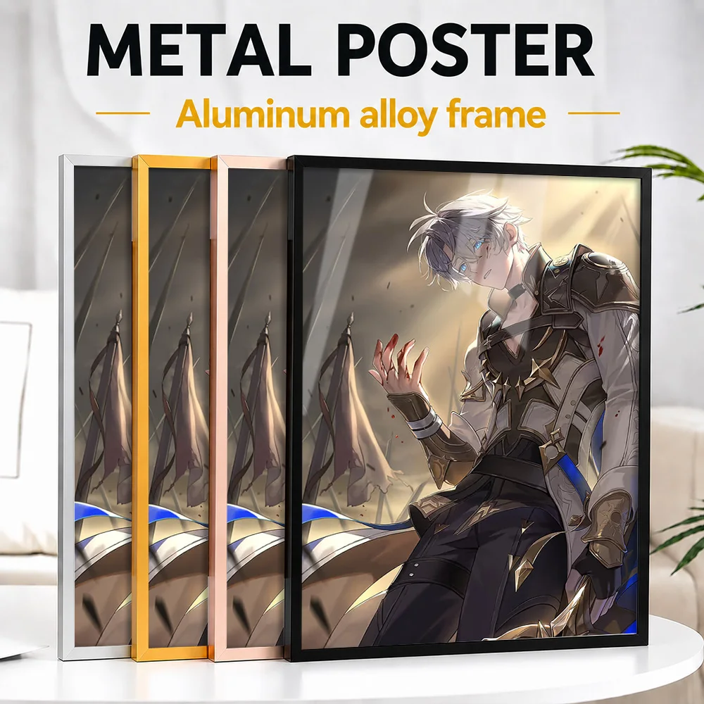 Honkai Star Rail Phainon Metal Poster With Aluminum Alloy Frame Personalized Hero Tribute Wall Art For Game Room And Player Gift