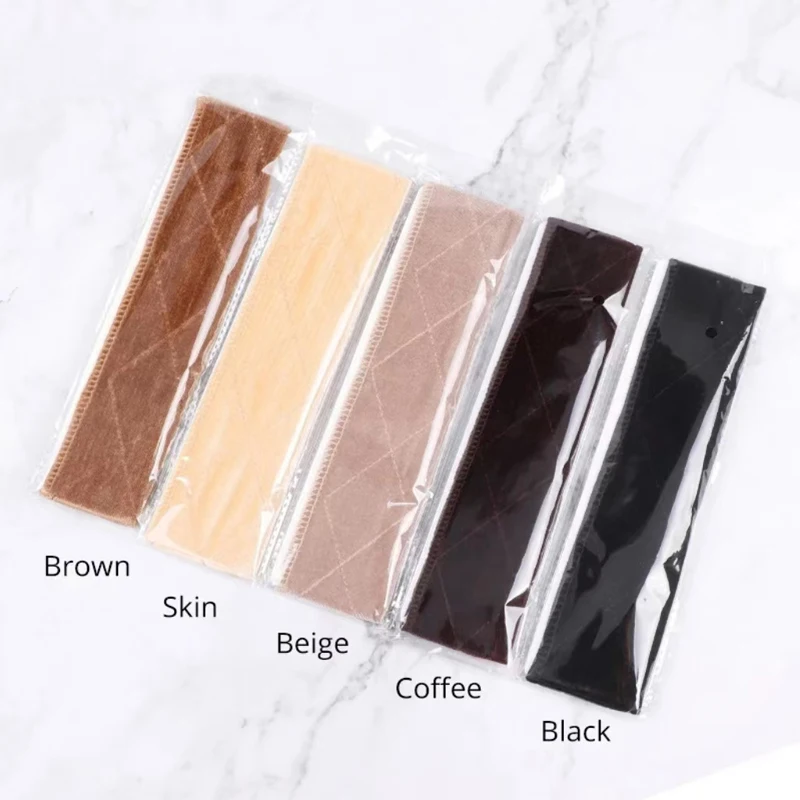 Female Wig Headband Non-Slip Wig Grip Headband For Wig Velvet Wig Grip Used For Under Wig Flexible Hair Band With Magic Strap