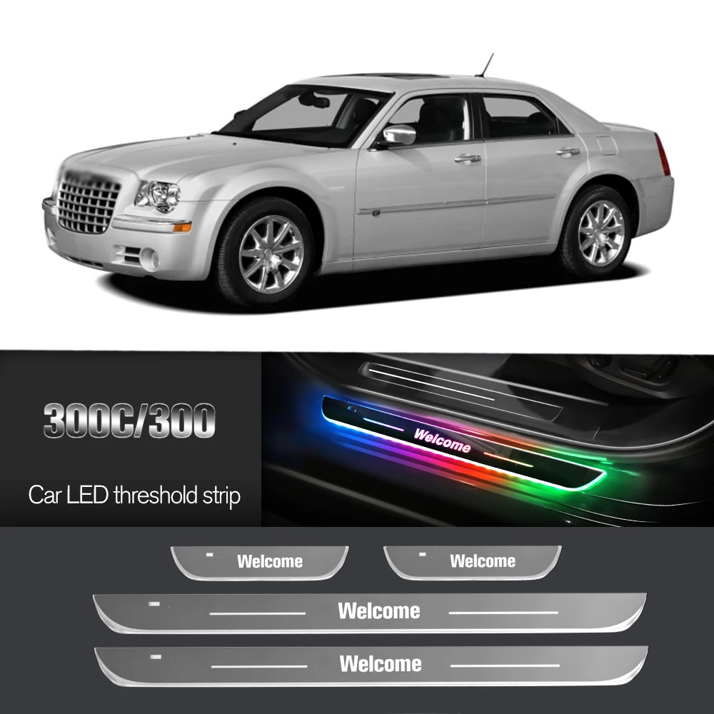 

Car Door Sill Light For Chrysler 300C 300 2004-2014 2006 2007 2013 Customized Logo LED Welcome Threshold Pedal Lamp Accessories