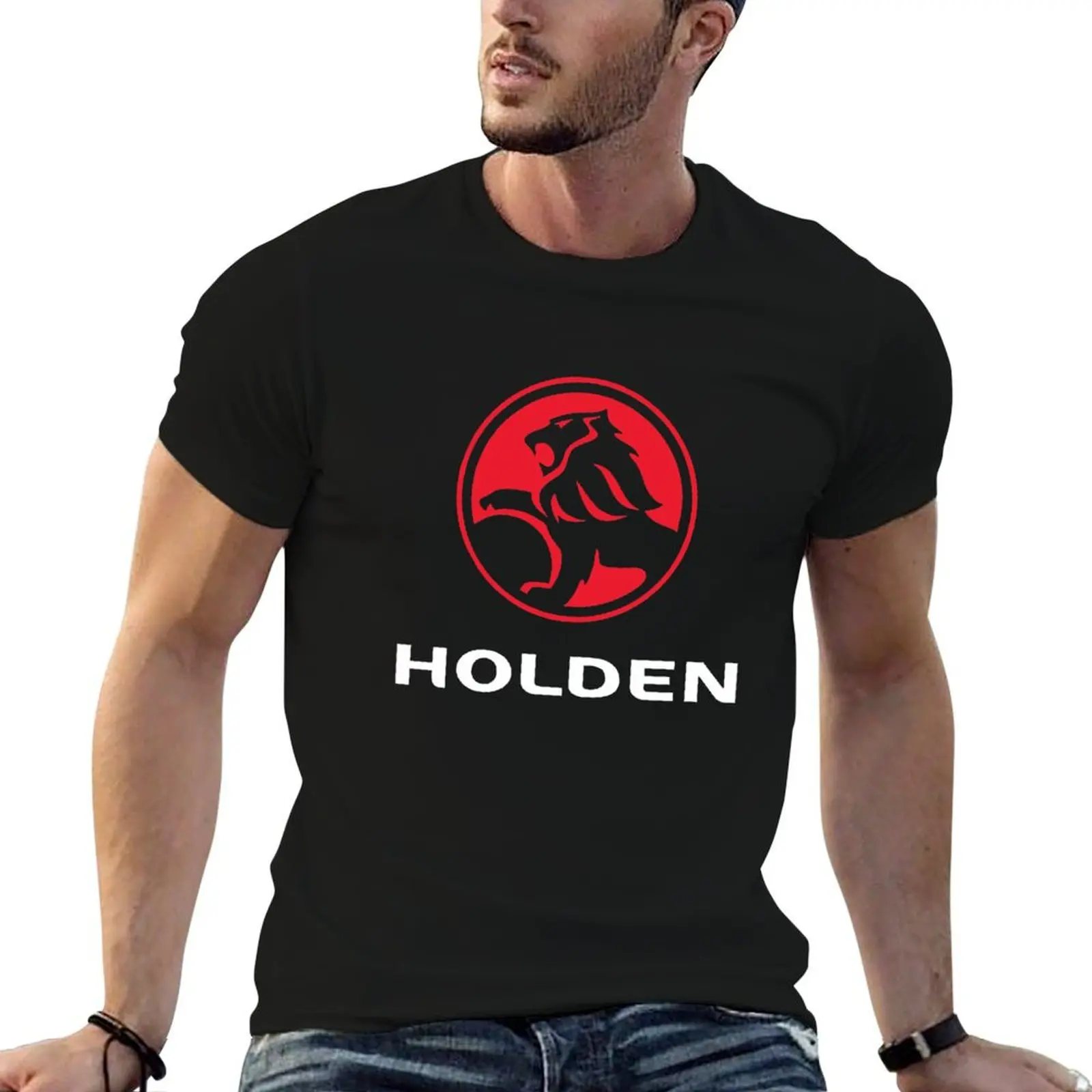 Holden-logo Merchandise T-Shirt Active Sports Short Sleeve Cotton Shirt