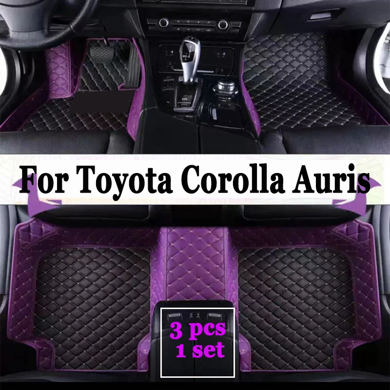 

Изготовленные на заказ автомобильные коврики для Toyota Corolla Auris, автомобильные ковры, аксессуары для ног