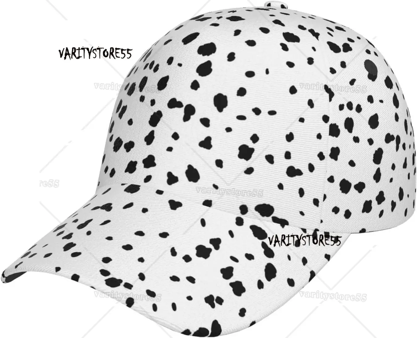 Dalmatian Print Spot Dots Unisex Fashion Baseball Cap Snapback Hats Dad Hat Classic Adjustable Trucker Hat for Men Women Sports