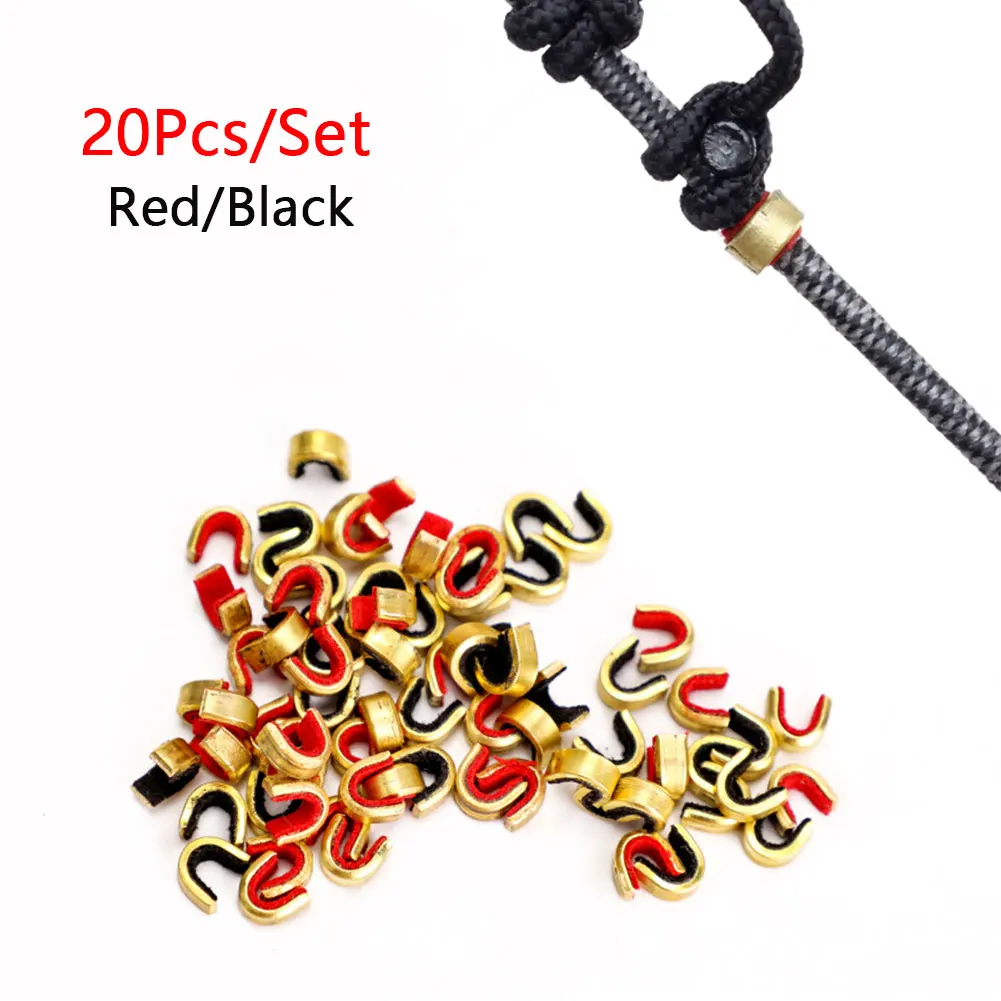 20Pcs Archery Bow String Nocking Point Buckle Clip for Compound and Recurve Bow Accessories