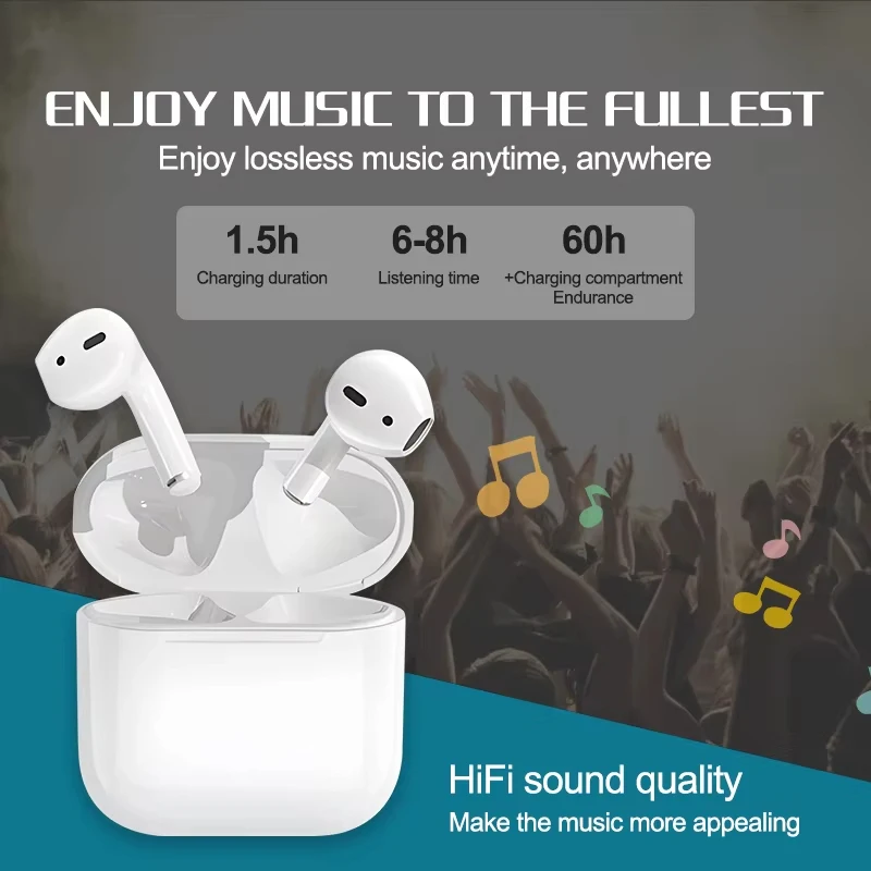 XIAOMI New AP05 Wireless Earphone Bluetooth 5.3 HIFI Stereo Sound Headphone Waterproof Sport Earbud With Mic For Android iOS