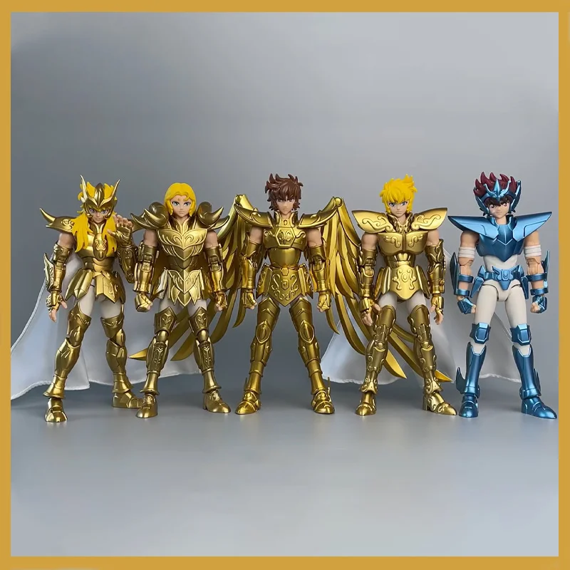 

New In Stock Genuine Beyond Version Blokees Gold Saint Aiolos Seiya Pegasus Aries Mu Leo Scorpius Milo Assembled Model Toys