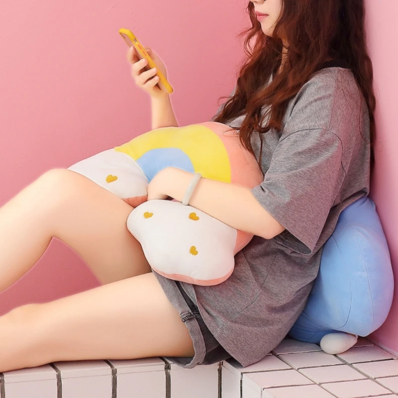 다채로운 구름 달 베개 쿠션 휴식과 방 Dropship을 위한 부드러운 플러시 베개
