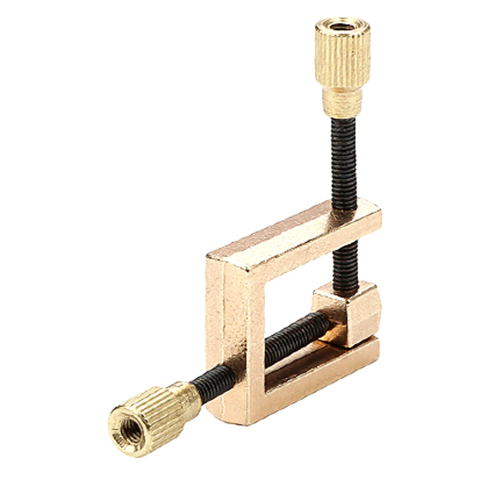 

Violin Fixture Edge Clamp Tail Clip Guitar Stringed Instruments Repair Tool Metal Replacement Clamps
