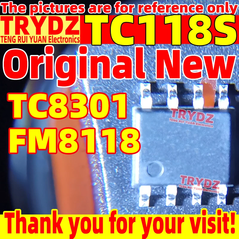 100-10pcs Original New TC118S TC8301 SOP8 Motor drive chip / FM8118 Moisturizing Instrument Atomizing Humidifier IC