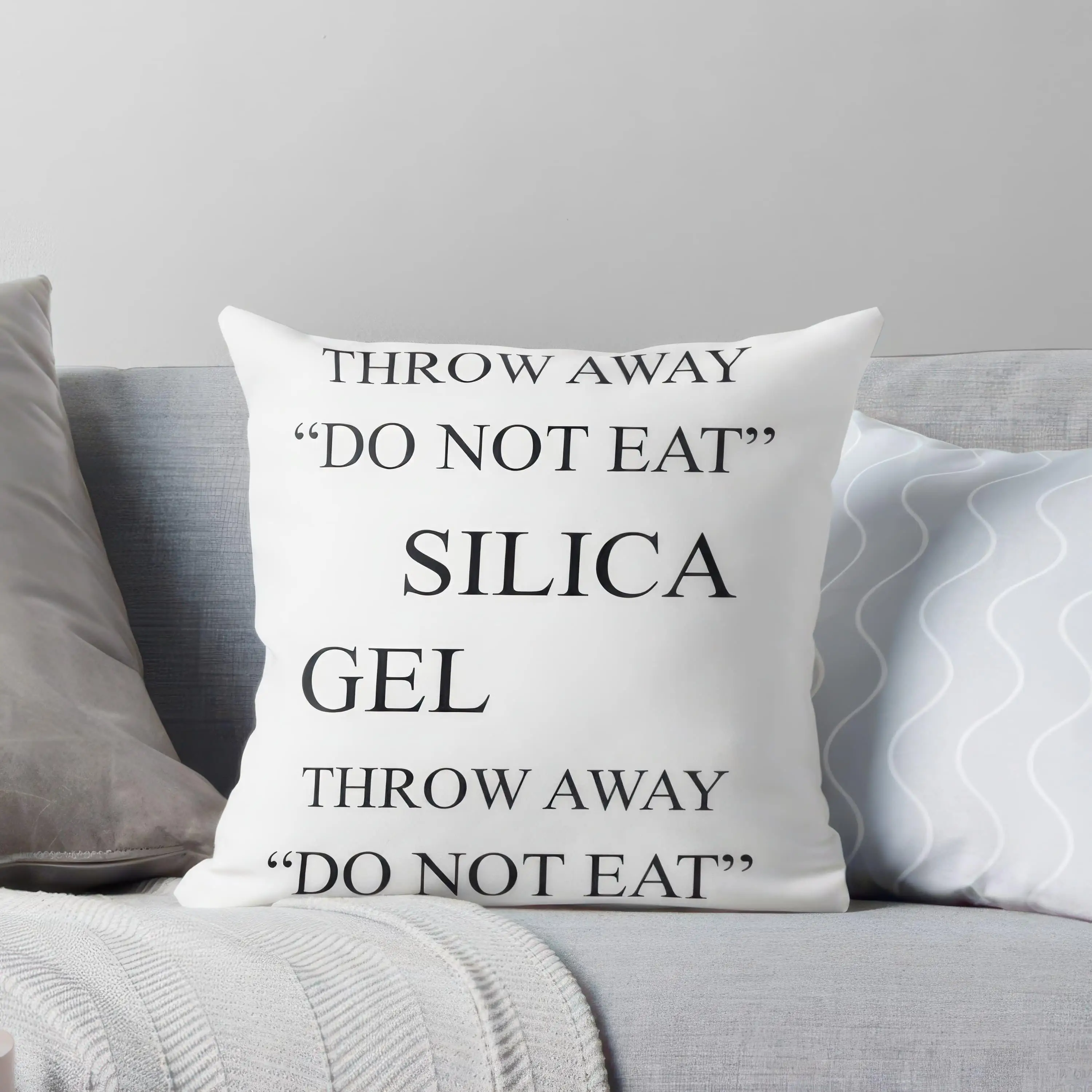 Customize A Wickedsavvy YYTHK 18X18 Inch Double-Sided Pillowcase - Featuring a Vintage Humorous 'Do Not Eat' Print, Soft, with a