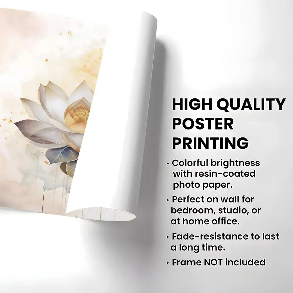 สีน้ำต้นไม้แห่งชีวิตและพระพุทธเจ้าโปสเตอร์ความงาม HD ศิลปะบนผนังพีวีซี - กันน้ำทนรังสียูวีสำหรับโฮมบาร์ออฟฟิศ