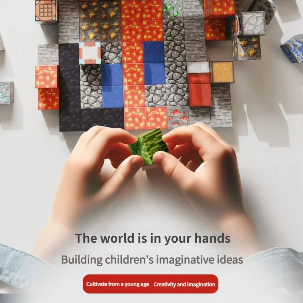 Magnetyczne klocki konstrukcyjne STEM dla dzieci – DIY magnetyczne płytki edukacyjne zabawki konstrukcyjne dla maluchów, chłopców i dziewczynek, prezenty urodzinowe