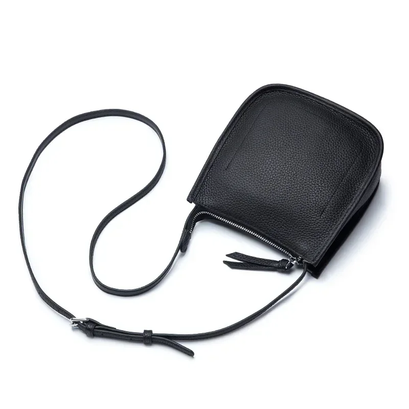 High Quality Genuine Leather Shoulder Bag Women Solid Color Simple Casual Cowhide Crossbody Bag New In Fashion Small Female Bags
