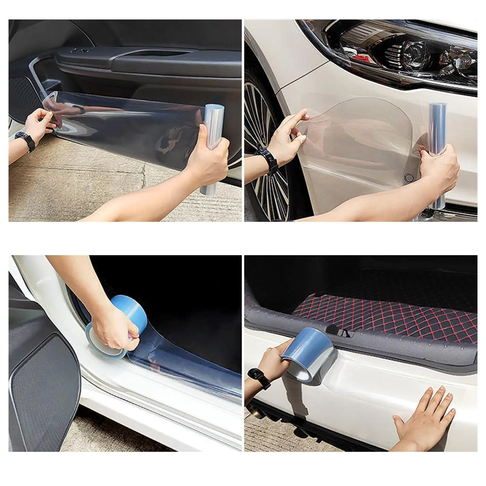 Auto Transparent Sticker Anti Collision PVC Protection Film for Door Sill Handle Trunk Mirror
