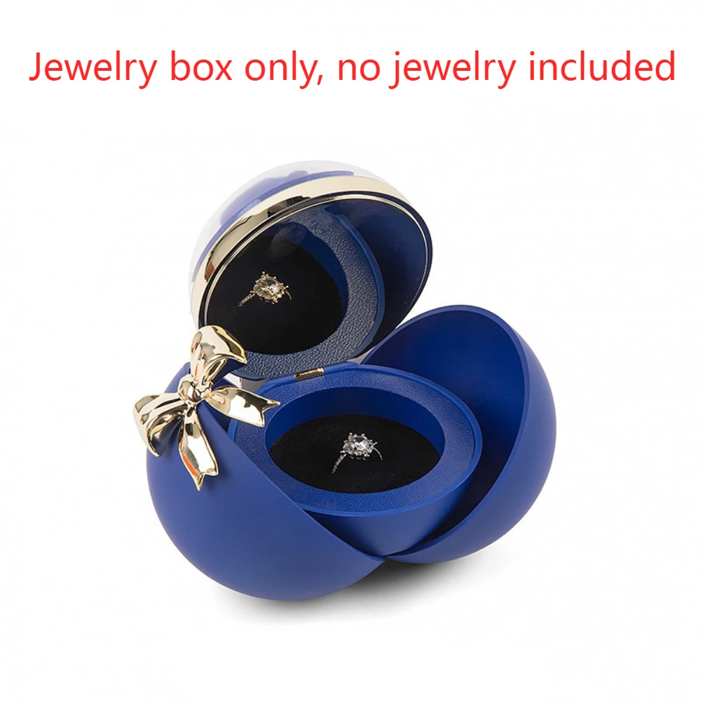

Eternal Rose Magnetic Bow Jewelry Box Gifts Box Engagement Ring Finger Ring Box Organizer Jewelry Storage Box