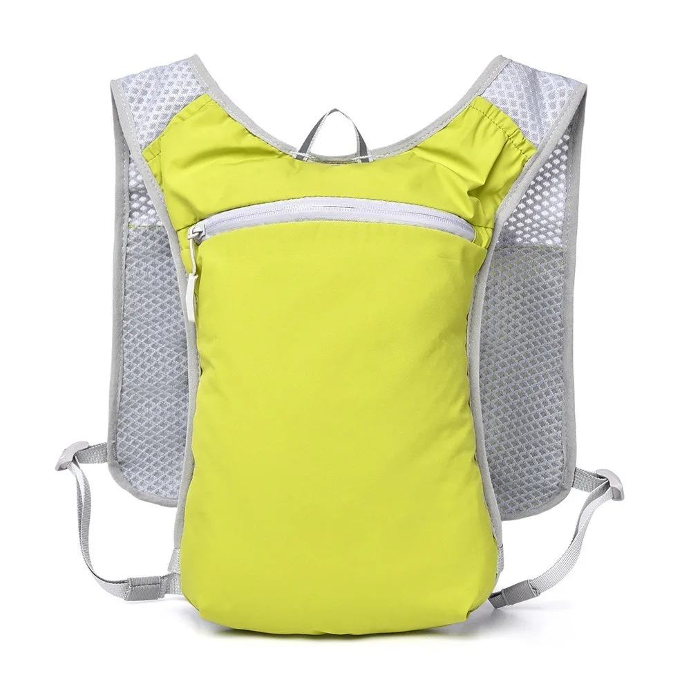 

Reflective Running Hydration Vest Bag Breathable Strap Padded Strap Outdoor Running Vest Nylon Material Quick Dry