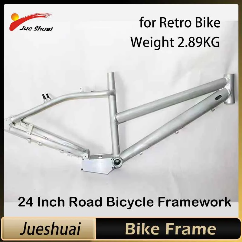 Road Bicycle Frameset Max Load 250kg Steel Retro Bike Frame 24inch Rim Size High Quality Cycling Accessories Fast Shipping