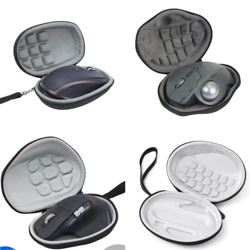 New 1Pcs Black Hard EVA Travel Case Mice Bag For MX Anywhere 3/2 MX Master 3S Portable Mouse Storage Bag