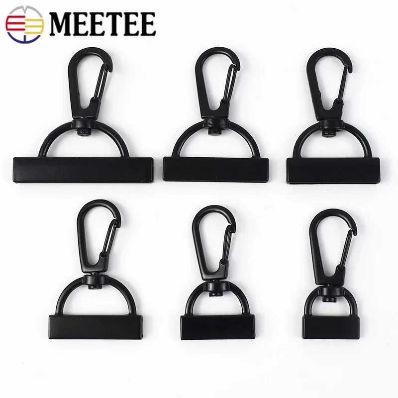 5/10Pcs 15-38mm Bag Strap Tail Clip Clasp Metal Spring Hook Buckle Webbing Connect Buckles Keychain Carabiner Sewing Accessory