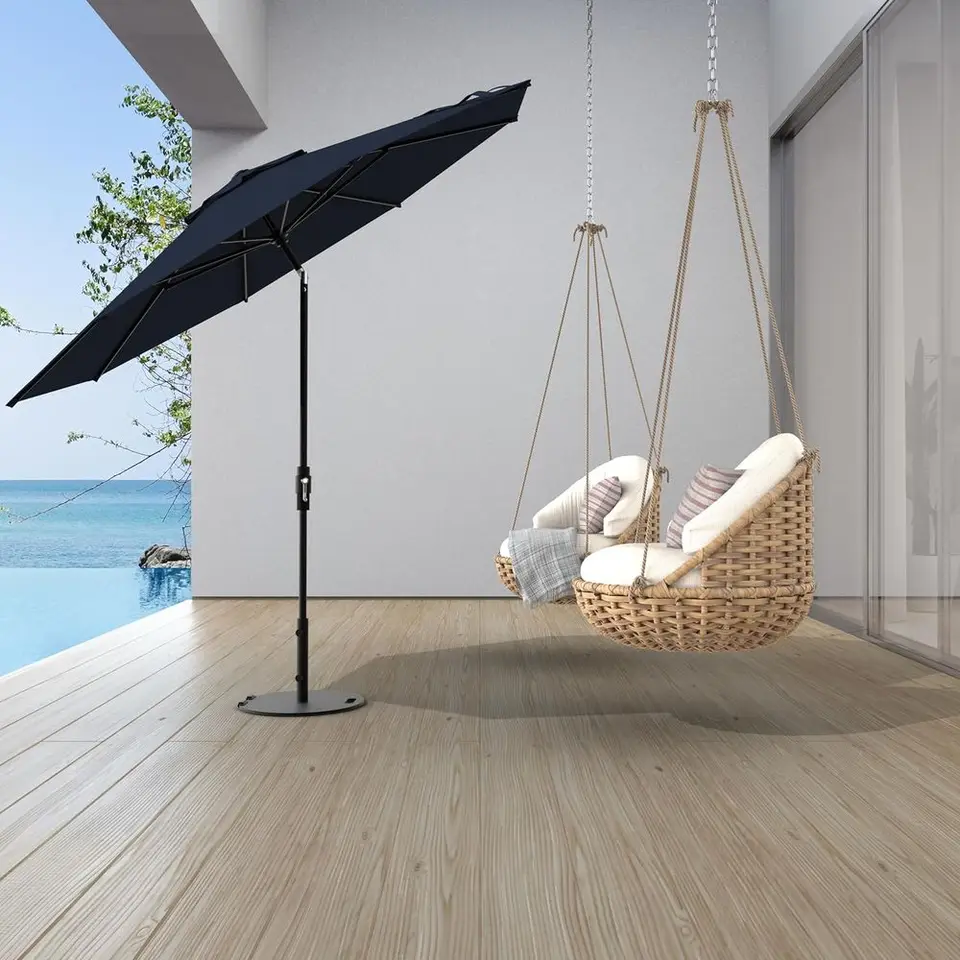 Swilt 9 Foot Patio Umbrella with 360 Degree Swivel