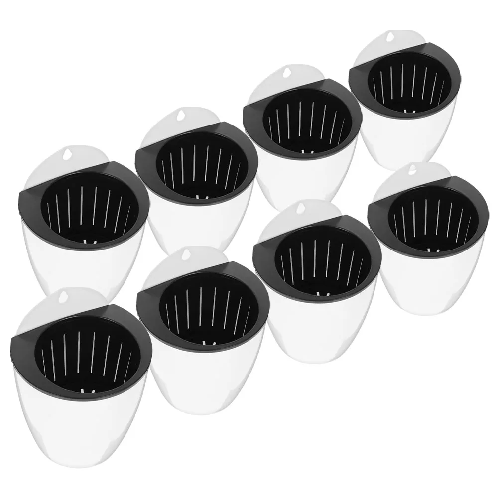 

8pcs Wall Flower Pot Self Watering Automatic Indoor Planters Succulent Automatic Watering Flowerpots Durable Balcony Room
