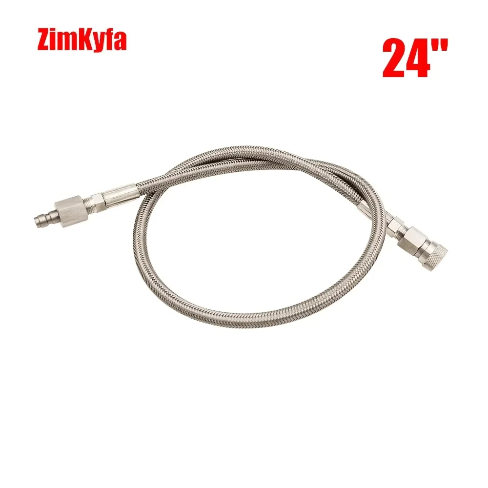 Air Hose Stainless Steel Braided High Pressure Fill Line 10'/24”/36' Long 3000psi Working Pressure