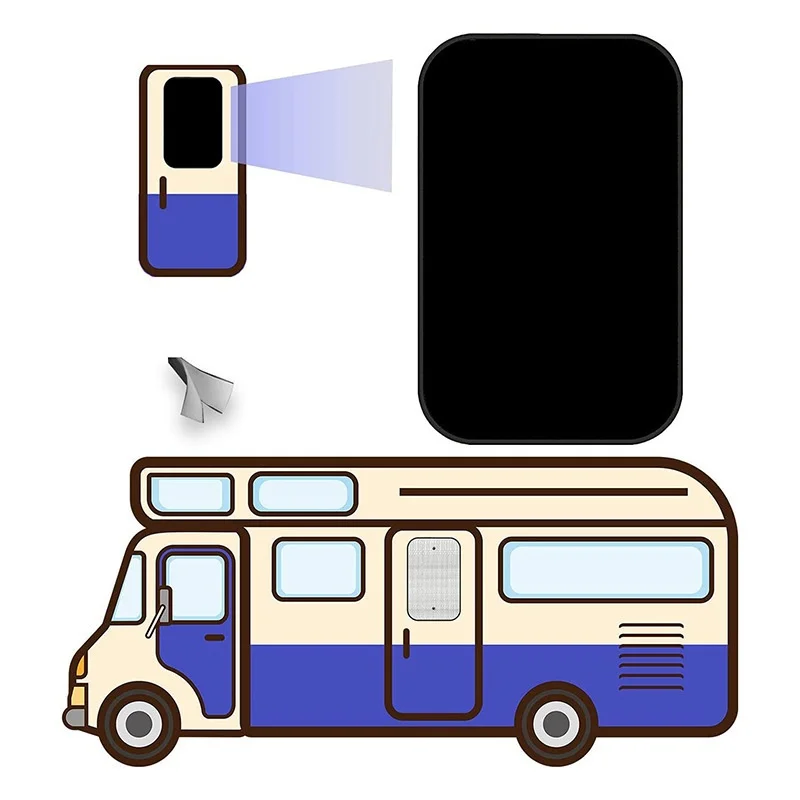 

New Waterproof And Dustproof Sunshade Curtains Motorhome Door And Window Sunshades RV Blackout Curtains Car Accessories