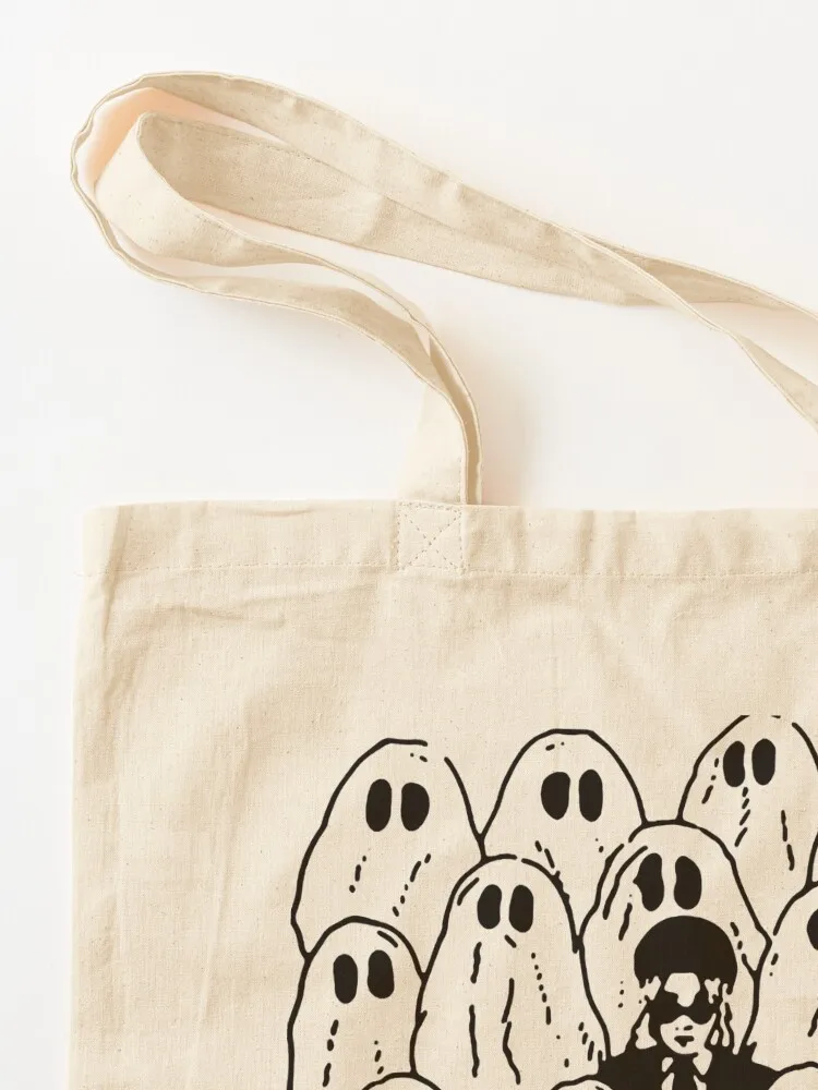 Phoebe Bridgers Ghost Tote Bag hand bag ladies Women's shopping bag Customizable tote Canvas Tote