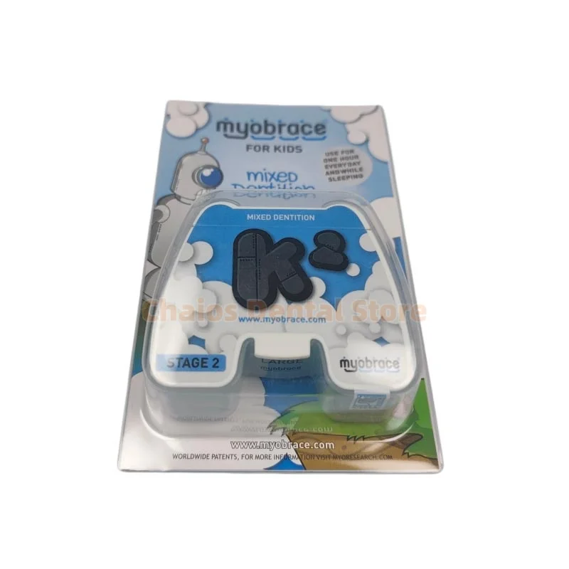  Myobrace K2 Orthodontic Appliance Stage 2 Dental MRC K2 Myofunctional Orthodontic Teeth Alignment Brace for Kids Mix Dentition