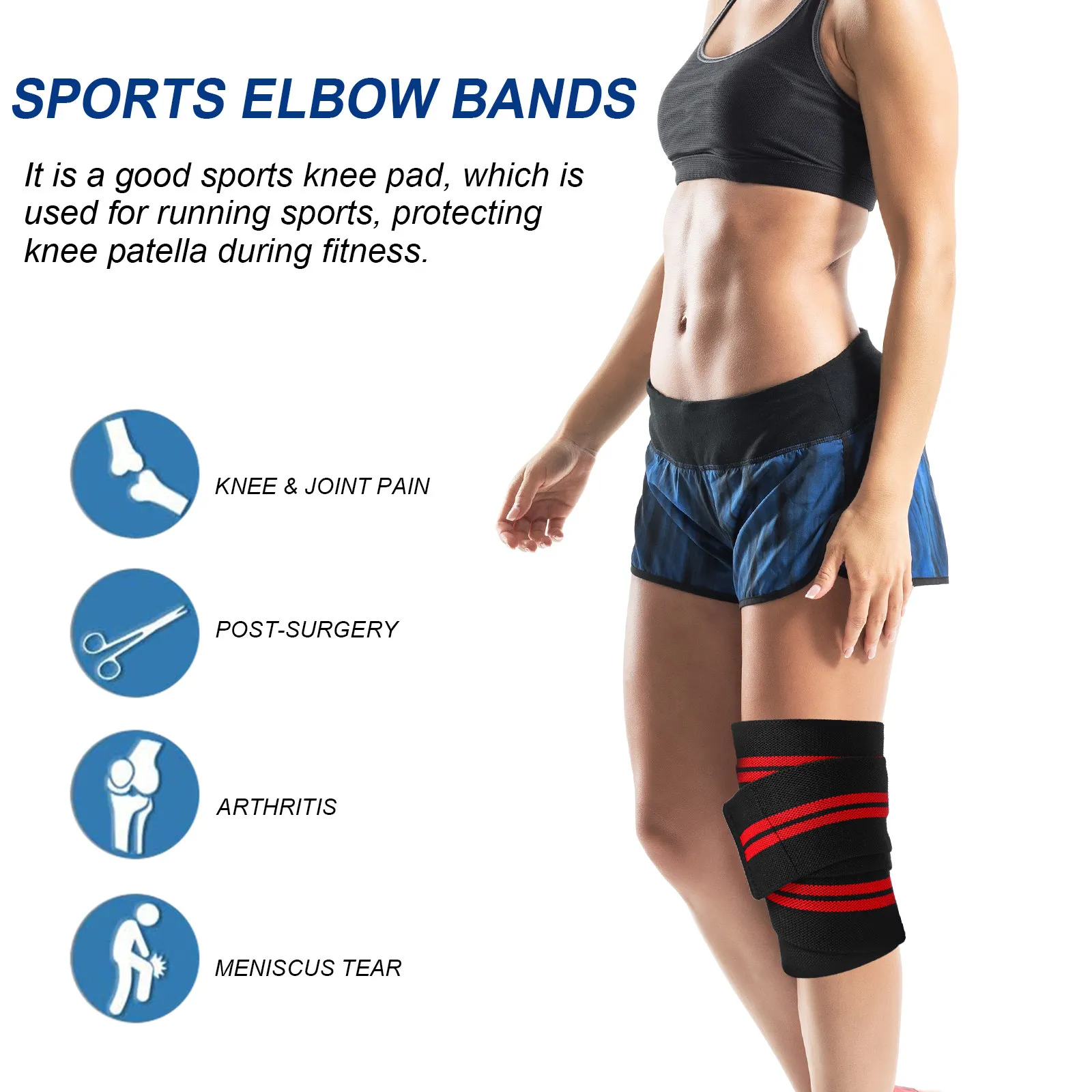 

2Pcs Elbow Bandages Protective Support Breathable Sports Elbow Brace for Fitness Running Cycling Outdoor Use Fitness Supply