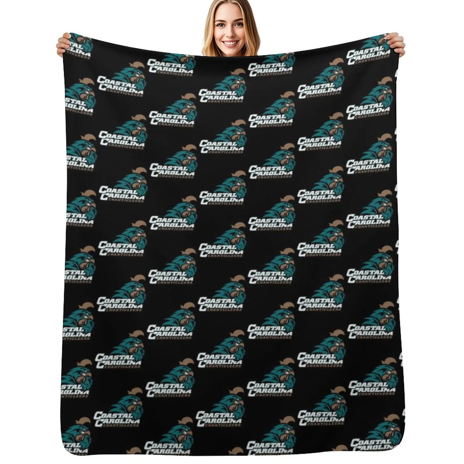 Одеяло Coastal Carolina Chanticleers для кемпинга, декоративного дивана, декоративные одеяла для диванов