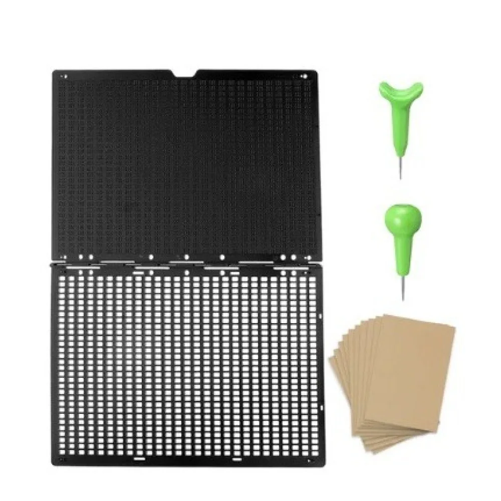 Braille Slate And Stylus Tool For Visually Impaired 27 Lines 30 Cells Durable Writing Aid With Practical Accessories