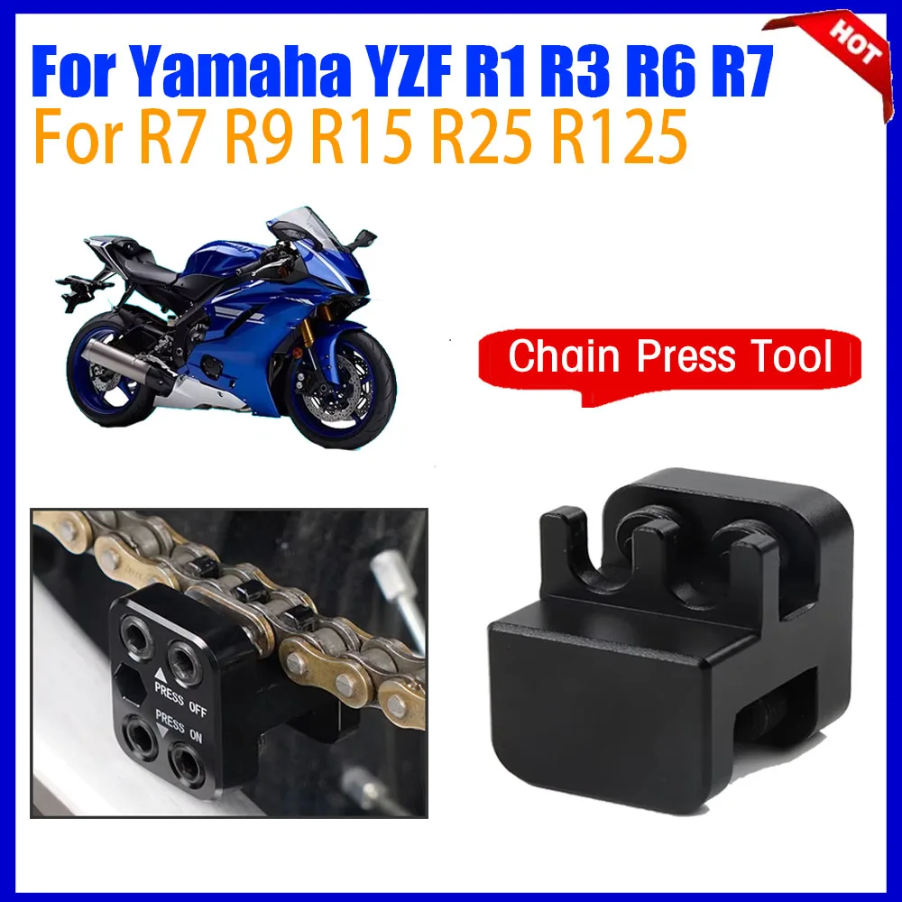 

For Yamaha YZF R1 R3 R6 R7 R9 R15 R25 R125 Motorcycle Accessories Master Link Chain Press Tool For 50 520 525 530 Series Chain