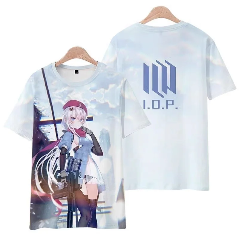 اللولب لعبة الفتيات المواجهة لعب الأدوار تي شيرت ثلاثية الأبعاد طباعة الاطفال الكرتون أنيمي تيز الصيف الرجال النساء Harajuku قصيرة الأكمام Y2k #4