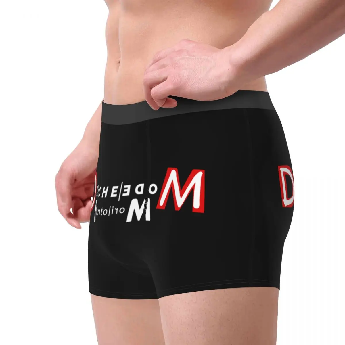 Novelty Depeches Cool Mode Boxers Shorts Panties Men\'s Underpants Stretch Music Briefs Underwear