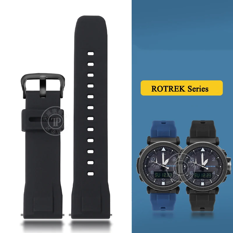 

for Casio PROTREK series PRW-60/PRW-70YT/50/30 sports strap 23mm Quick release watchband Silicone Rubber Waterproof bracelet