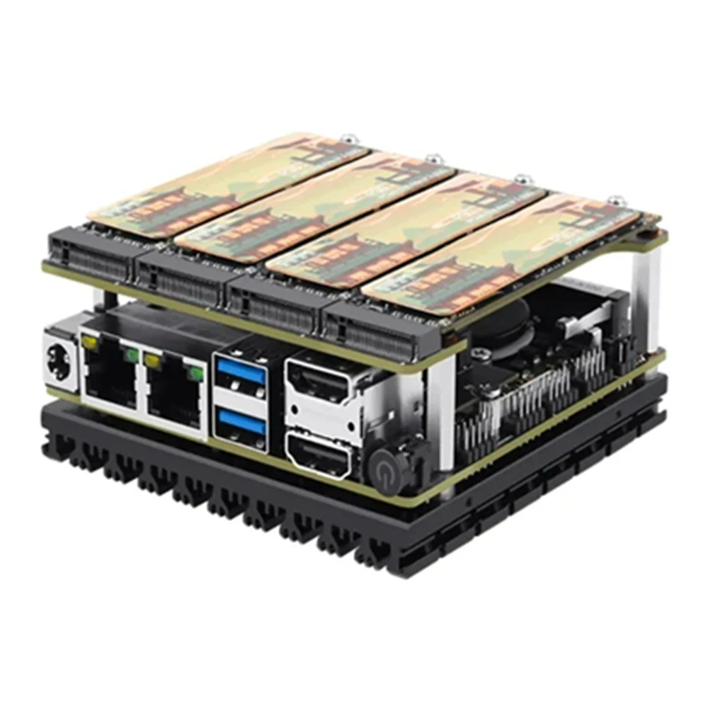 Imagem -02 - Firewall Router Desenvolvimento Nas Motherboard Nvme Kit Board Intel I3-n305 N100 Ddr5 2x I226-v 2.5g 2x Sata Hdmi2.1 x m2 X86-p5