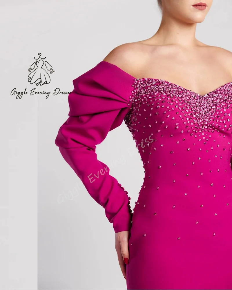 Giggle Perline di alta qualità con spalle scoperte Arabia Saudita وUKU!! Abiti da sera da donna a sirena di lusso 2025 Prom alla moda