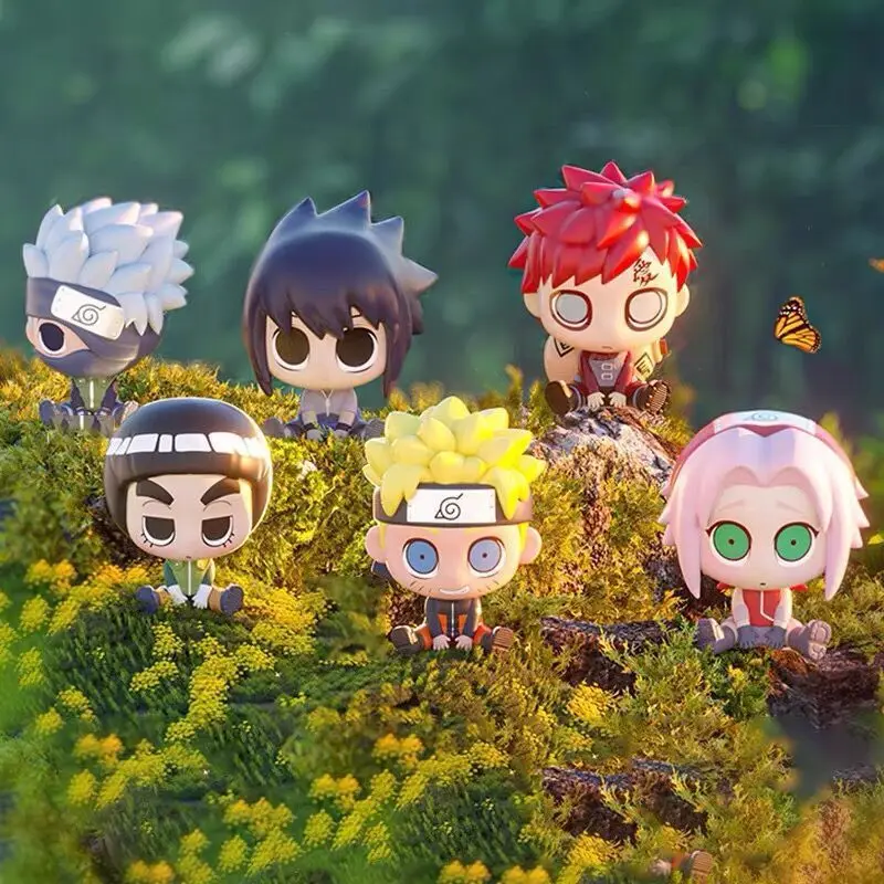 National Version Naruto Figurine Cartoon Uzumaki Naruto Model Desktop Ornament Sitting Blind Box Holiday Gift Anime Merchandise