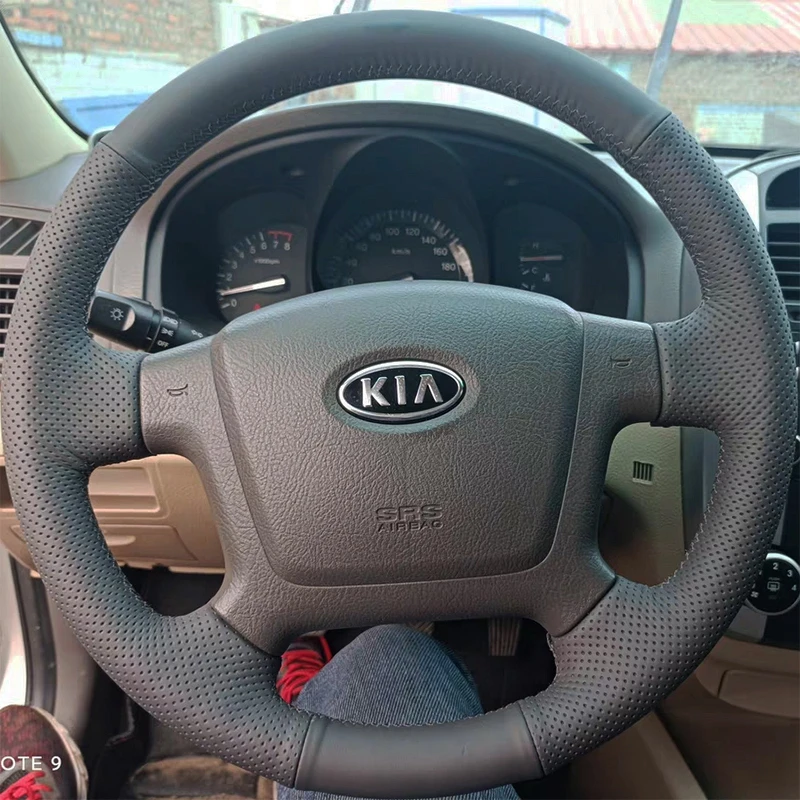 Car Steering Wheel Cover Artificial Leather Braid  For Kia Cerato 2005-2012 Old Kia Ceed Steering-Wheel Cover Wrap Auto Interior