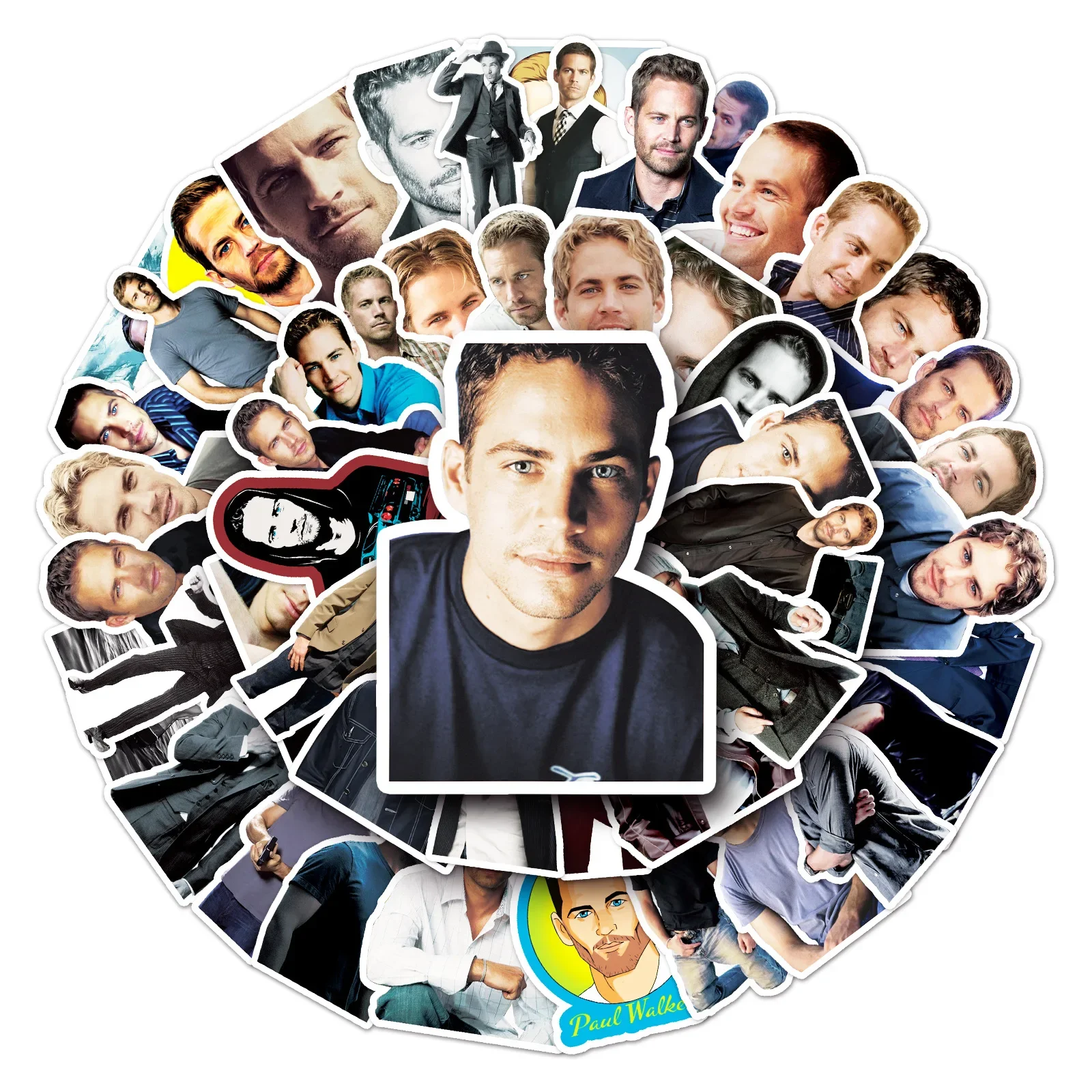 50 قطعة بول ووكر ملصق مجموعة الكتابة على الجدران سكوتر ديكور مقاوم للماء دفتر الأمتعة الكمبيوتر سكيت القرطاسية #1